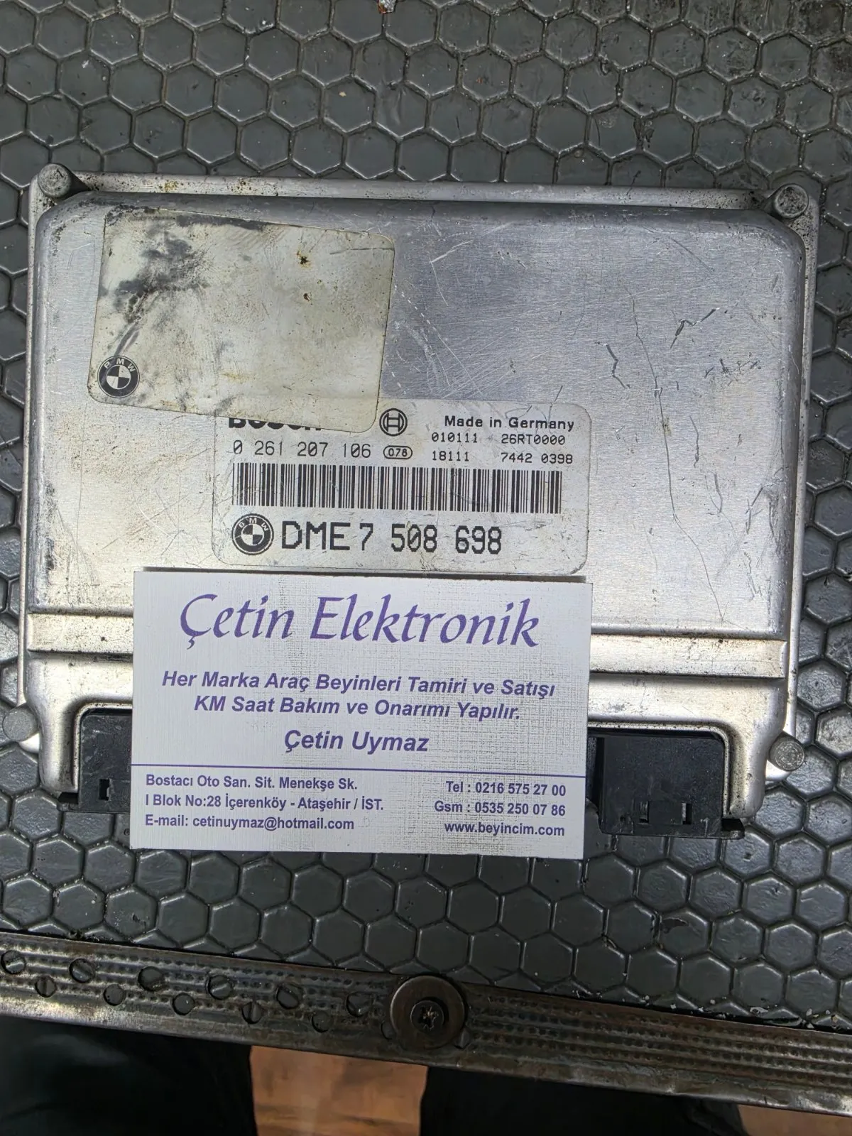 0261207106 - DME7522800 BMW X5 MOTOR BEYNİ