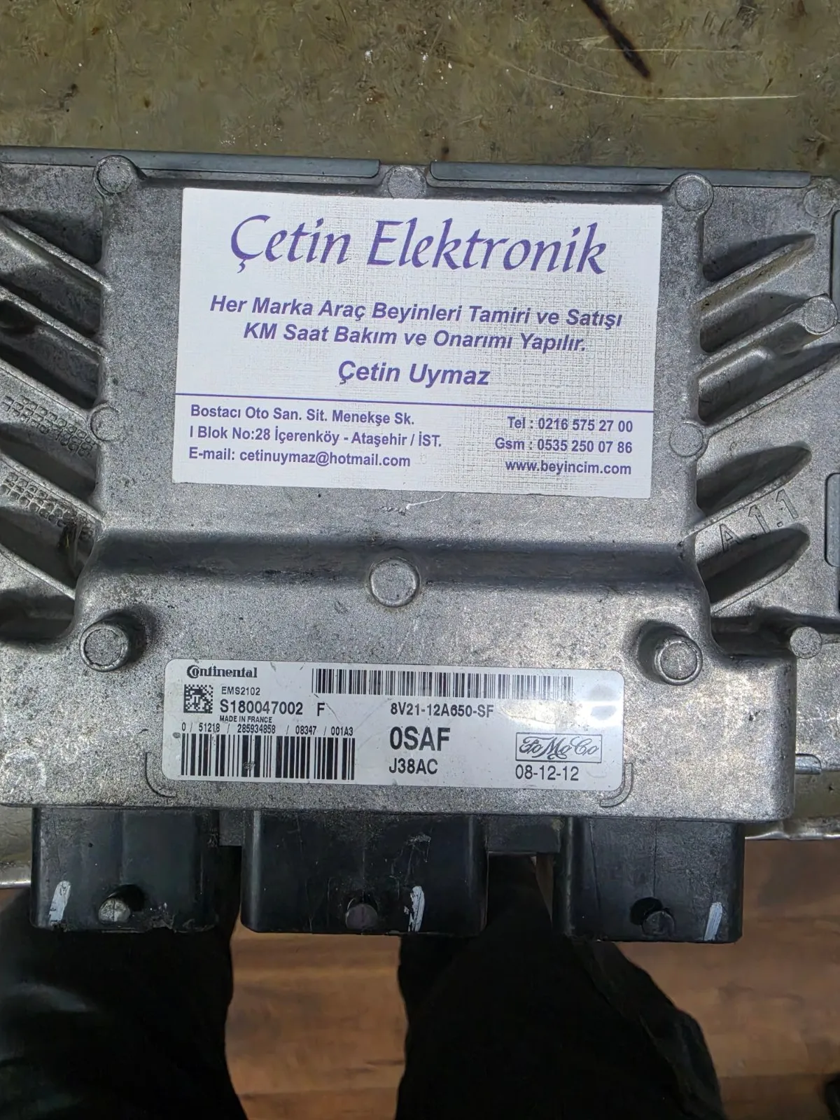 FORD FİESTA 1.2 MOTOR BEYNİ 8V21-12A650-SF