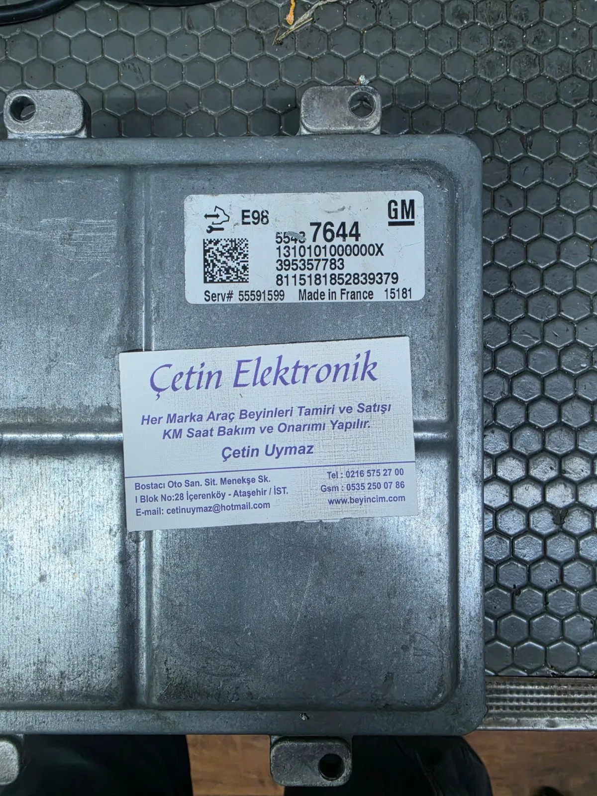 55501607 395357783 Opel Astra K 1.6 Motor Beyni ECU