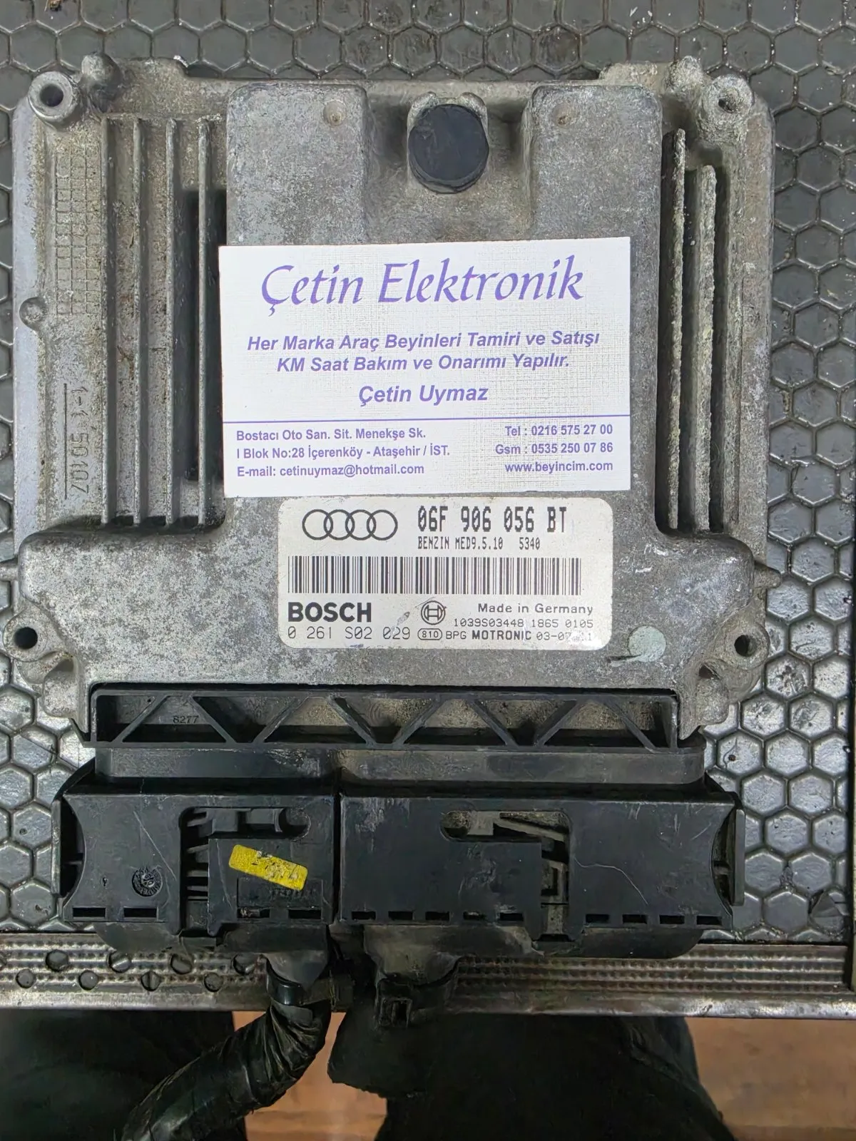 0261S02029 AUDI A3 MOTOR BEYNI 06F906056BT
