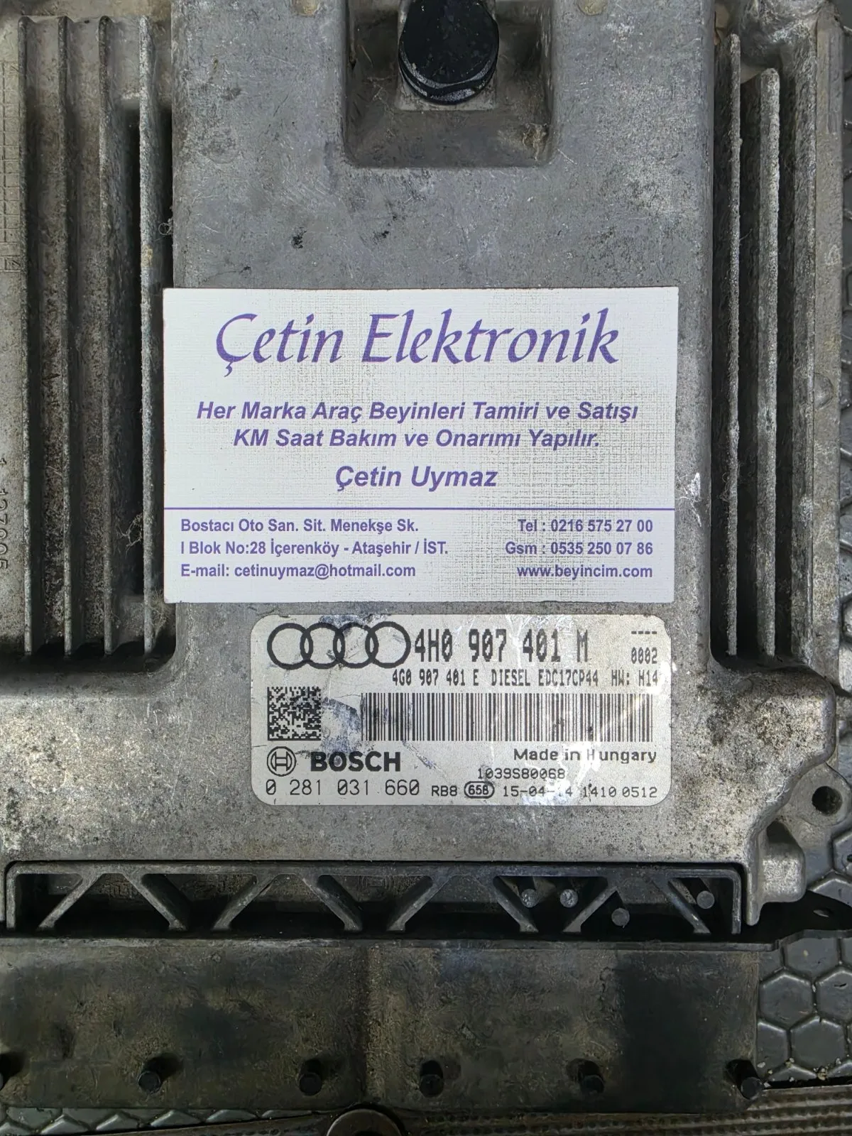 AUDI A8 D4 4H Motor Kontrol Ünitesi 4G0907401E 0281031660 4H0907401M 36580112