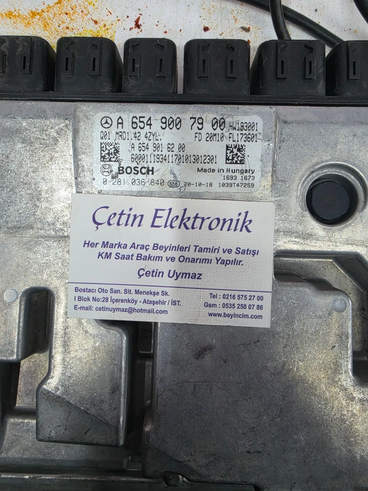 Mercedes E 2.0 A6549007900 0281036840 MD1CP001 MOTOR BEYNİ