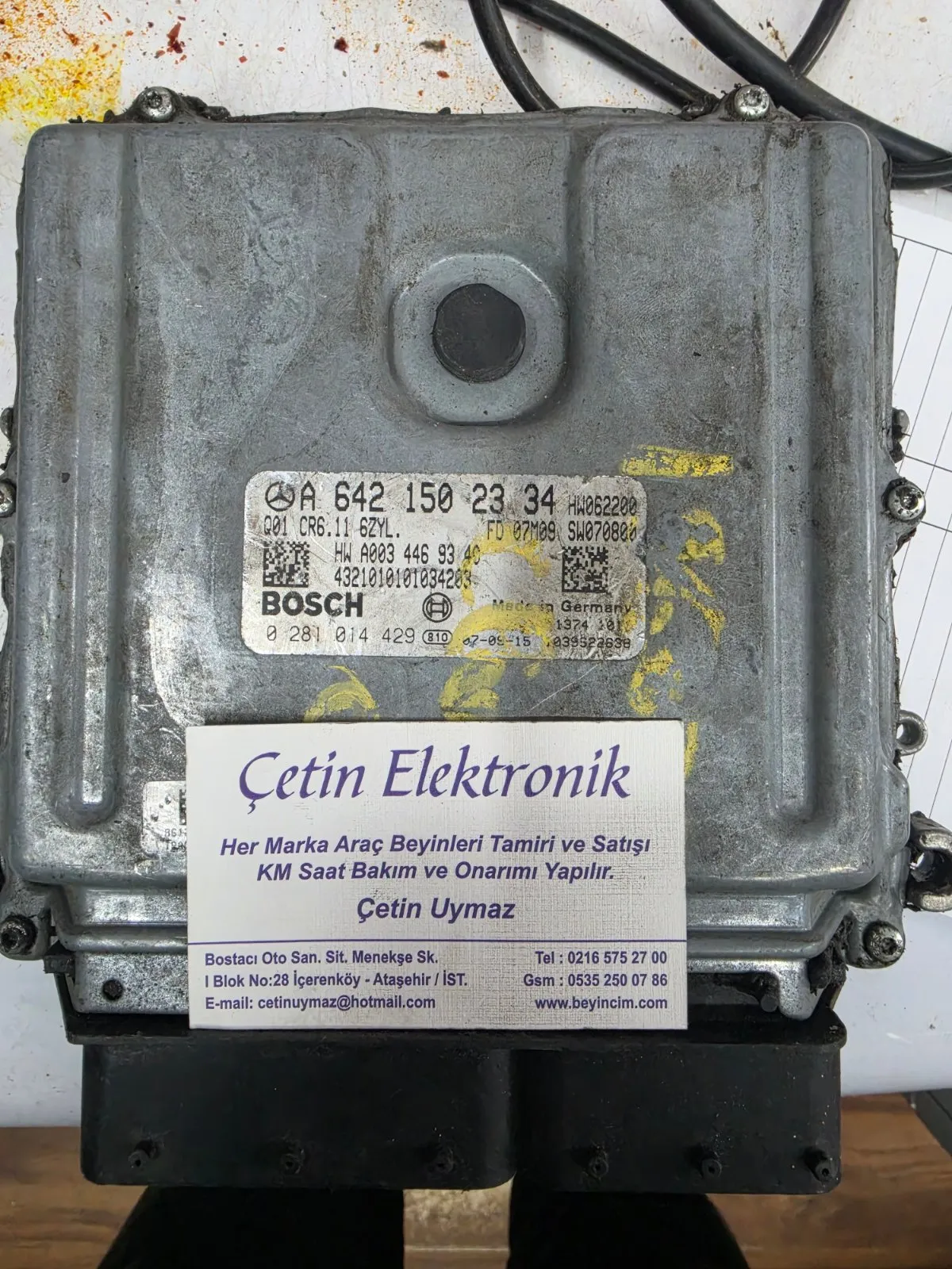 Mercedes W204 3.0 Motor Beyni A6121502334 0281014429