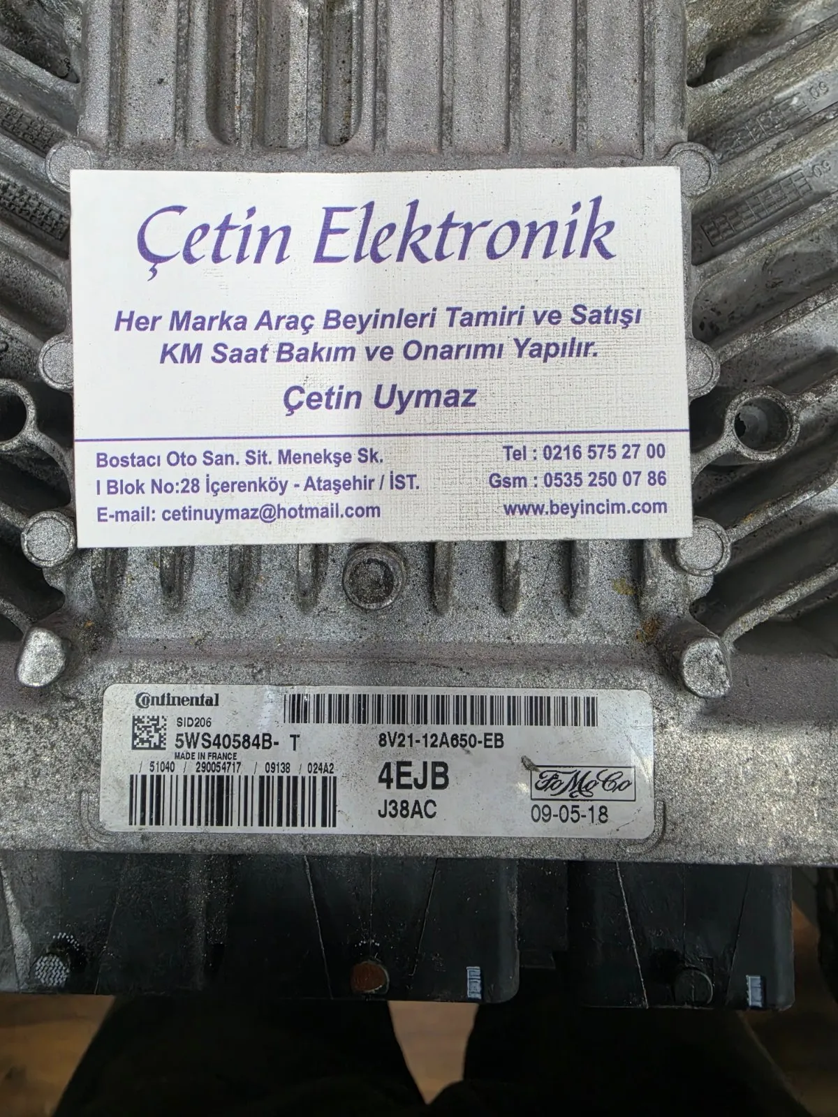 8V21-12A650-EB FORD FİESTA 1.4 TDCİ MOTOR BEYNİ SID206