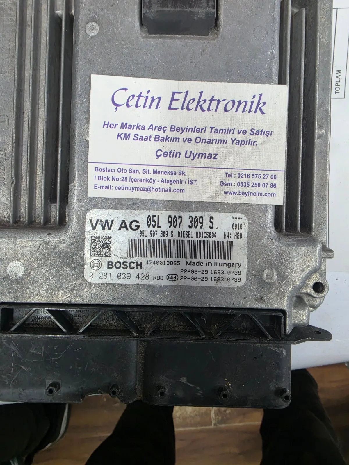 AUDİ- 05L 907 309 S- 0281039428- 0 281 039 428