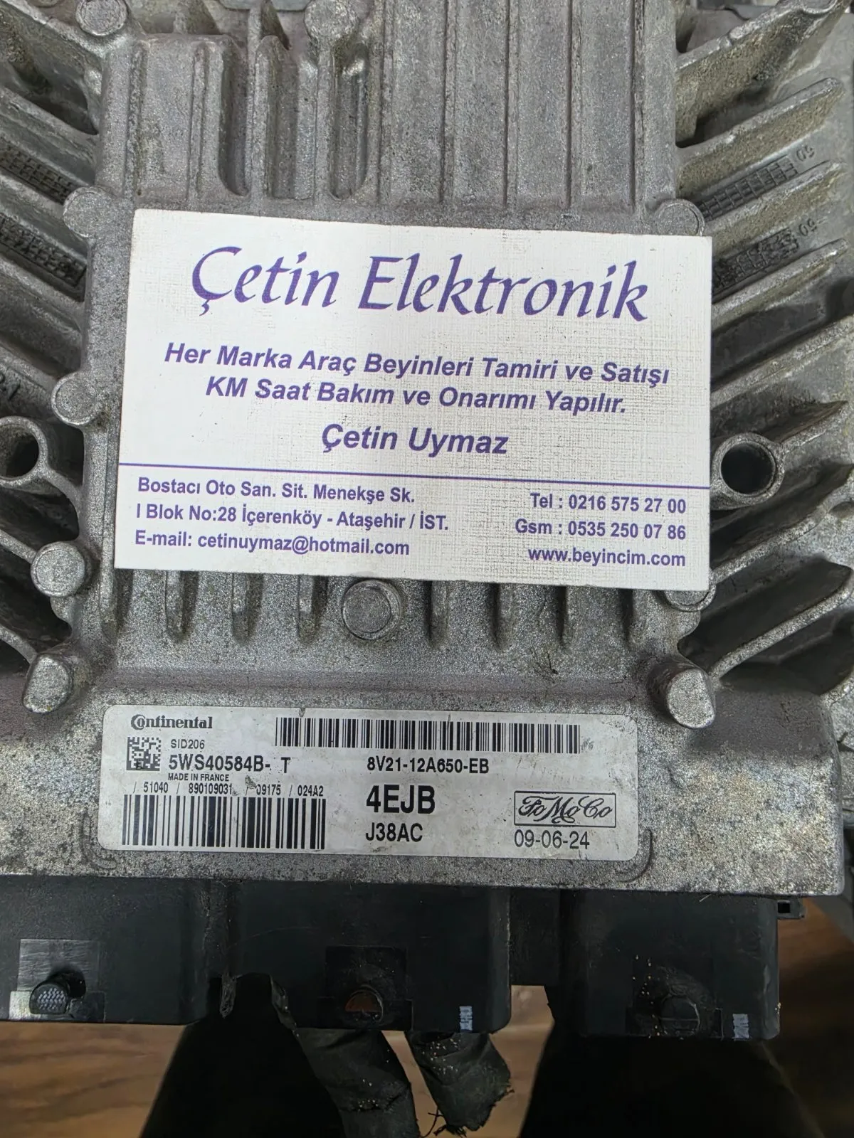 Ford Fiesta 1.4 TDCi Motor Beyni - Orijinal 8V21-12A650-EB