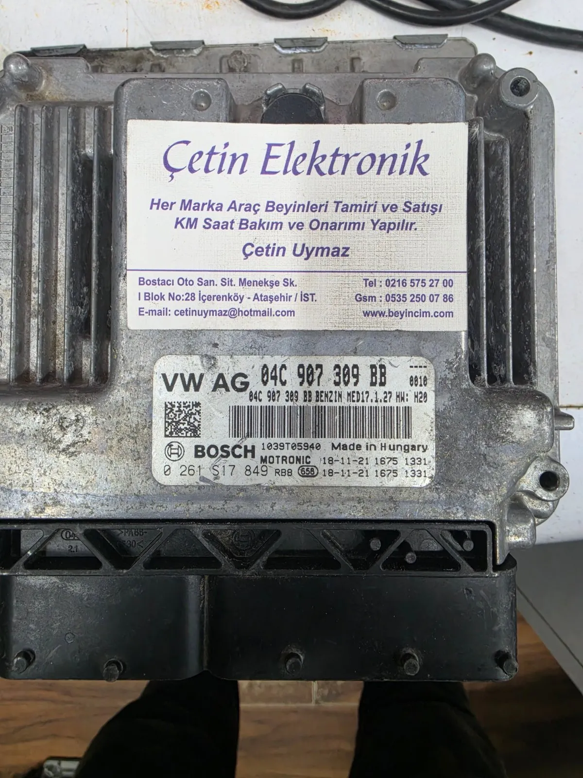 VW POLO 1.0 TSİ MOTOR BEYNİ 0261S17849 04C907309 BB MED17.1.27
