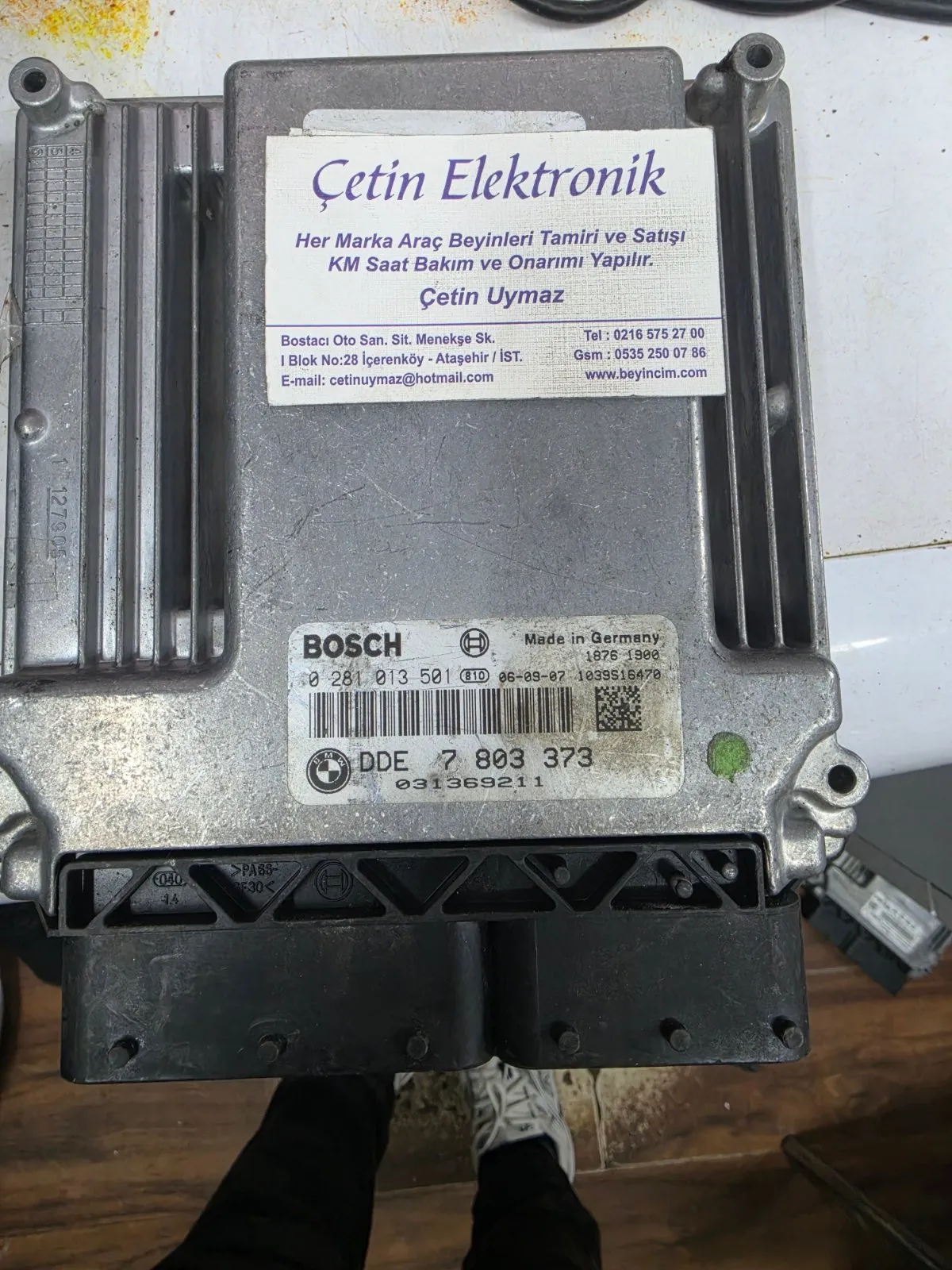 BMW 320D MOTOR BEYNİ 0281013501 - DDE7803373