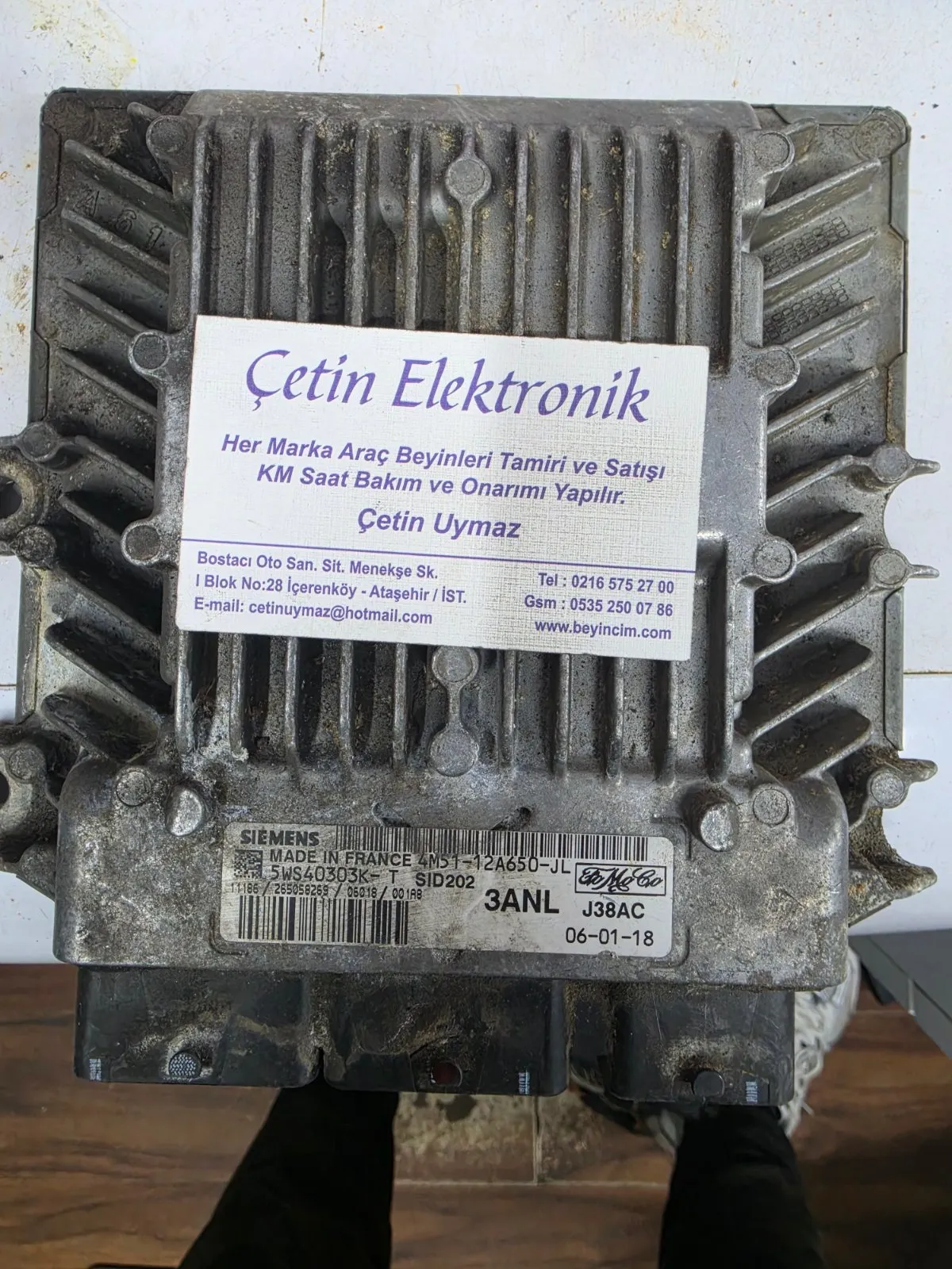 Ford Focus Motor Beyni 4M51-12A650-JL - 5WS40303K-T - SID202